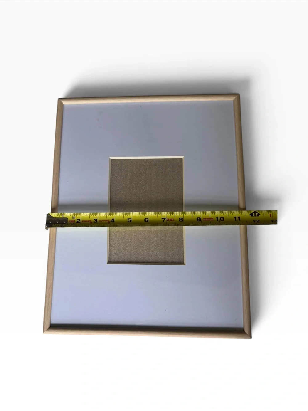 Set of 3 Natural Wood Picture Frames White Mats 5x7 Gallery Wall